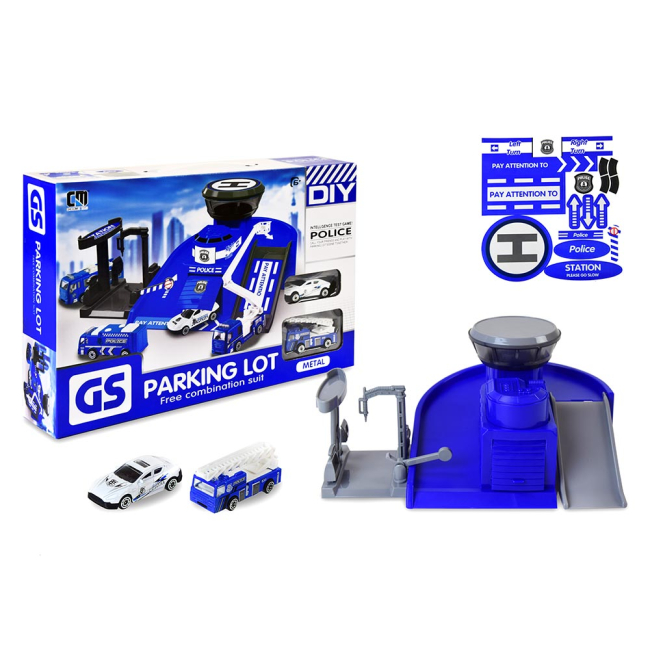 Паркінги і гаражі - Ігровий набір трек Поліція Shantou Jinxing 40 см (CM559-32D)#2