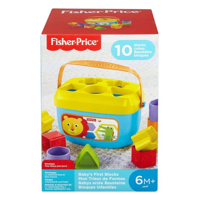 Розвивальні іграшки - Сортер Fisher-Price Відерце із кубиками Яскраве (FFC84)#3