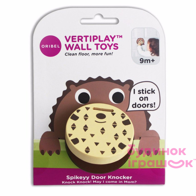 Розвивальні іграшки - Настінна іграшка Oribel Veritiplay Молоточок їжачок (OR803-90001)#2