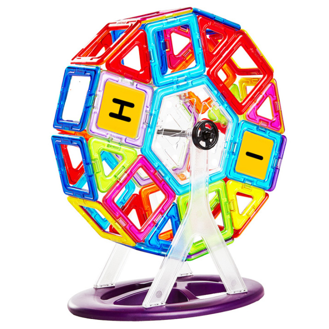 Магнітні конструктори - Конструктор Magplayer Магнітний набір 72 елемента (MPA-72)#4