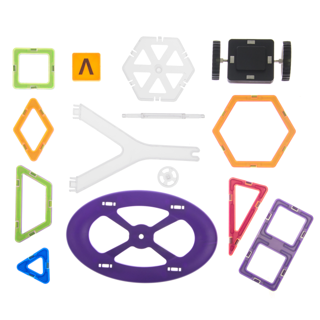 Магнітні конструктори - Конструктор Magplayer Магнітний набір 118 елементів (MPT-118)#2