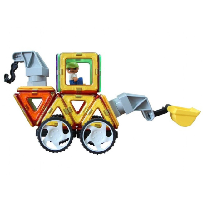 Магнітні конструктори - Конструктор Magplayer Магнітний набір 64 елементів (MPT-64)#2