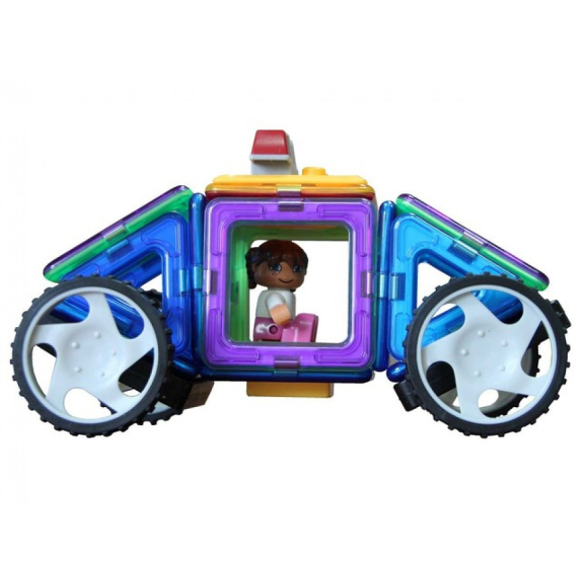 Магнітні конструктори - Конструктор Magplayer Магнітний набір 64 елементів (MPT-64)#3