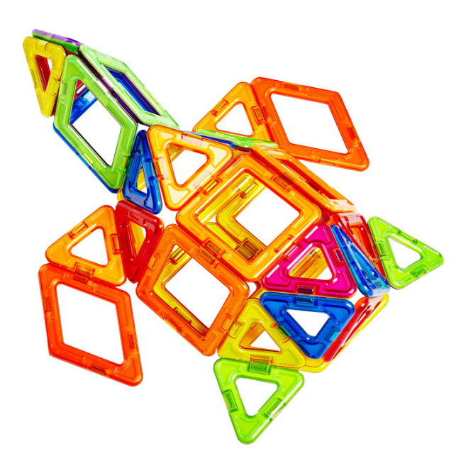 Магнітні конструктори - Конструктор Magplayer Магнітний набір 66 елементів (MPT-66)#4