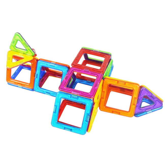 Магнітні конструктори - Конструктор Magplayer Магнітний набір 66 елементів (MPT-66)#5