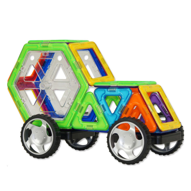 Магнітні конструктори - Конструктор Magplayer Магнітний набір 66 елементів (MPT-66)#8