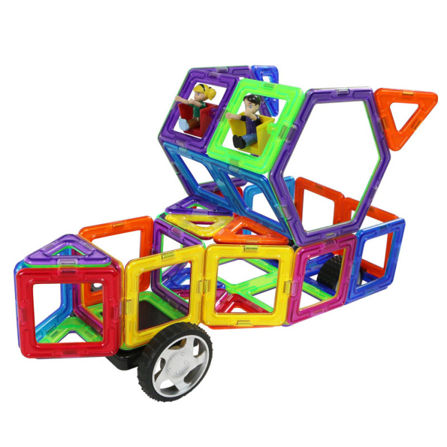 Магнітні конструктори - Конструктор Magplayer Магнітний набір 88 елементів (MPT-88)#3