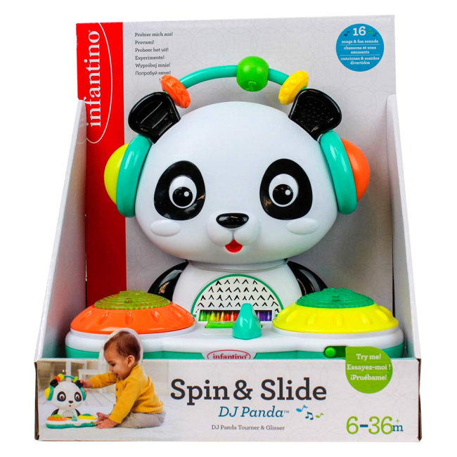 Розвивальні іграшки - Музична іграшка Infantino Ді-джей Панда зі світловим ефектом (212017I)#2
