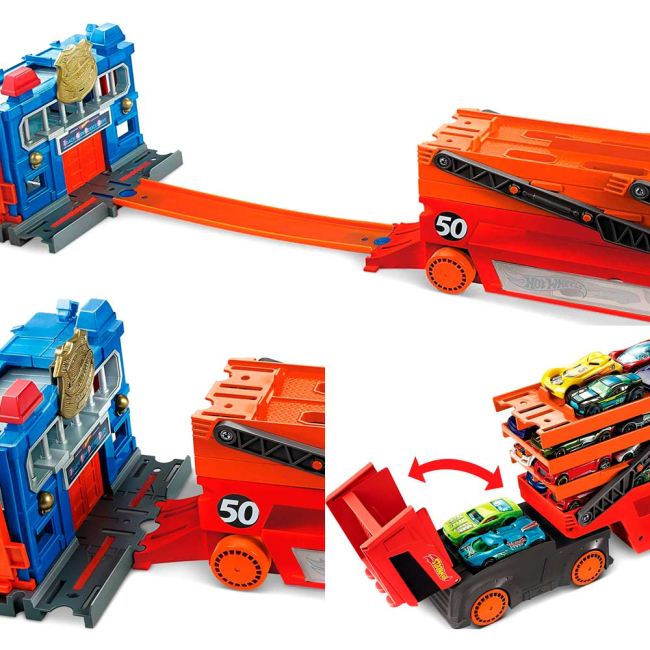 Транспорт і спецтехніка - Мега-транспортер Hot Wheels Action (GHR48)#3