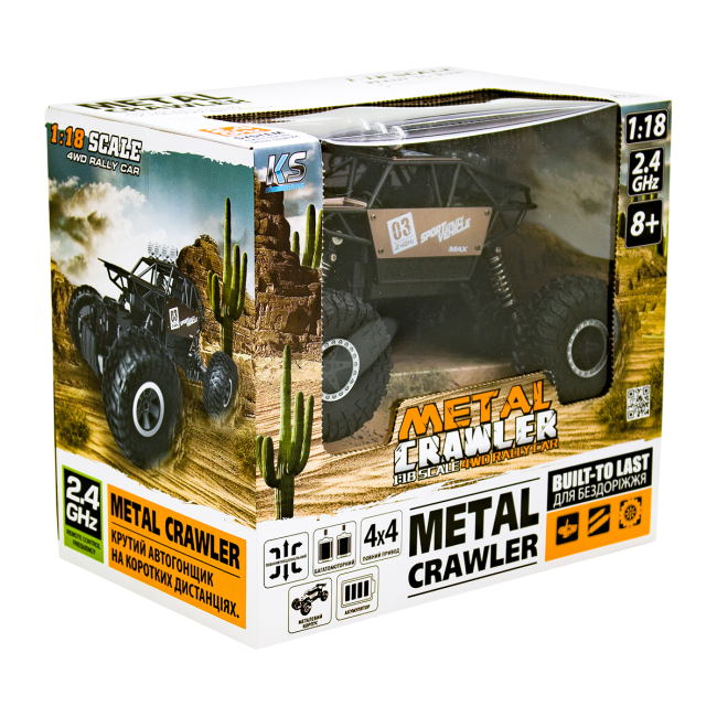 Радіокеровані моделі - Машинка Sulong Toys Off road crawler Super speed на радіокеруванні 1:18 матовий коричневий (SL-112RHMB)#4
