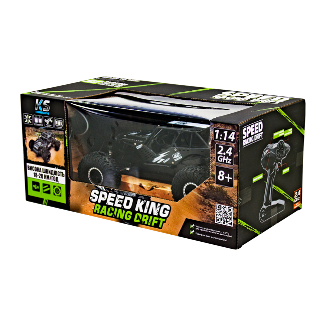 Радіокеровані моделі - Машинка Sulong Toys Off road crawler Speed king на радіокеруванні 1:14 чорний металік (SL-153RHMBl)#3