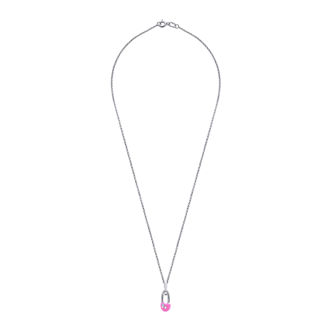 Ювелірні прикраси - Кулон UmaUmi Шпилька рожевий (2072615278509)#2