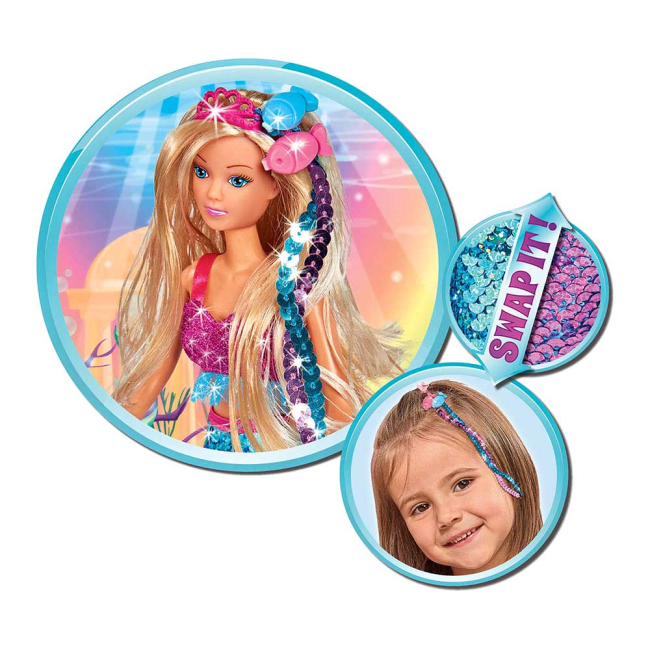 Ляльки - Набір Steffi & Evi Love Русалонька у вбранні з паєтками (5733330)#2