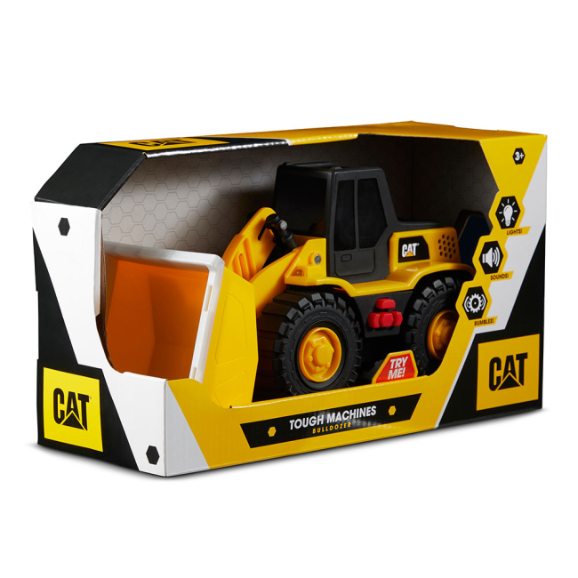 Транспорт і спецтехніка - Навантажувач CAT Міцні помічники зі світлом і звуком 25 см (82286)#4