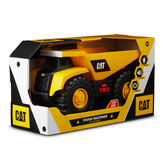 Транспорт і спецтехніка - Самоскид CAT Міцні помічники зі світлом і звуком 25 см (82285)#4