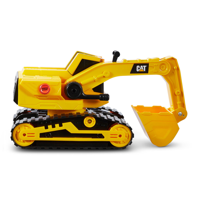 Транспорт і спецтехніка - Екскаватор CAT Потужні машини зі світлом і звуком 30 см (82268)#2