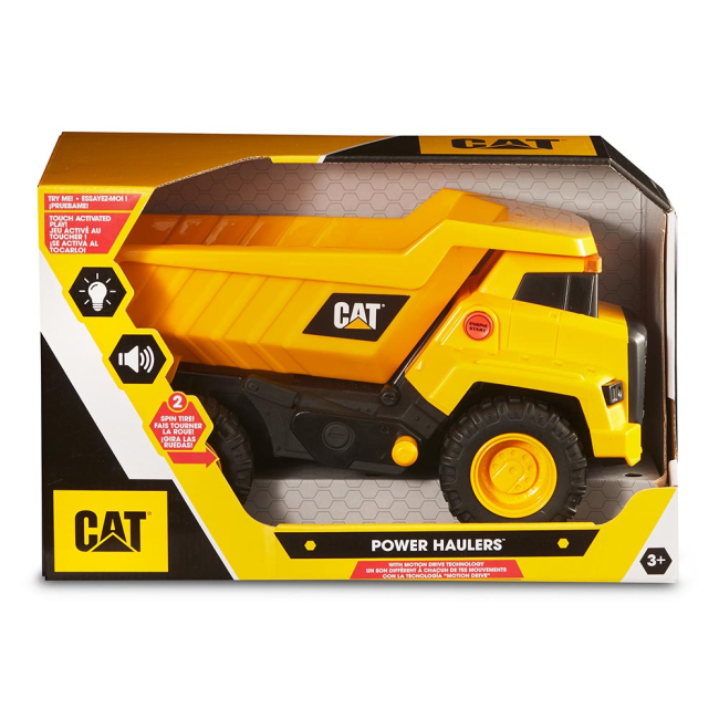 Транспорт і спецтехніка - Самоскид CAT Потужні машини зі світлом і звуком 30 см (82266)#4