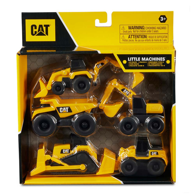 Транспорт і спецтехніка - Ігровий набір CAT Міні-техніка 5 шт (82150)#4