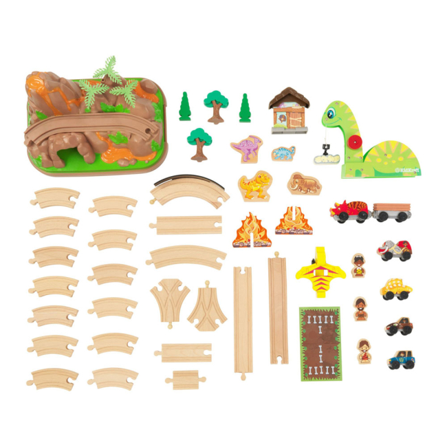 Залізниці та потяги - Іграшкова залізниця KidKraft Динозаври (18016)#2