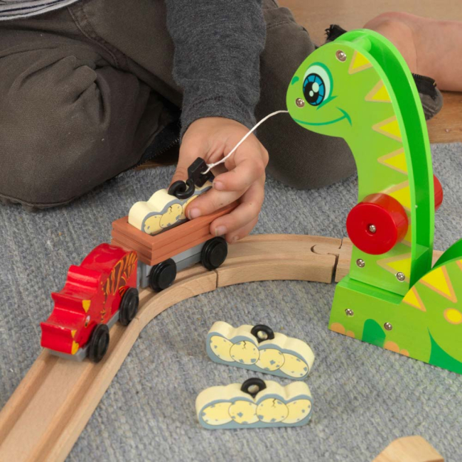 Залізниці та потяги - Іграшкова залізниця KidKraft Динозаври (18016)#4