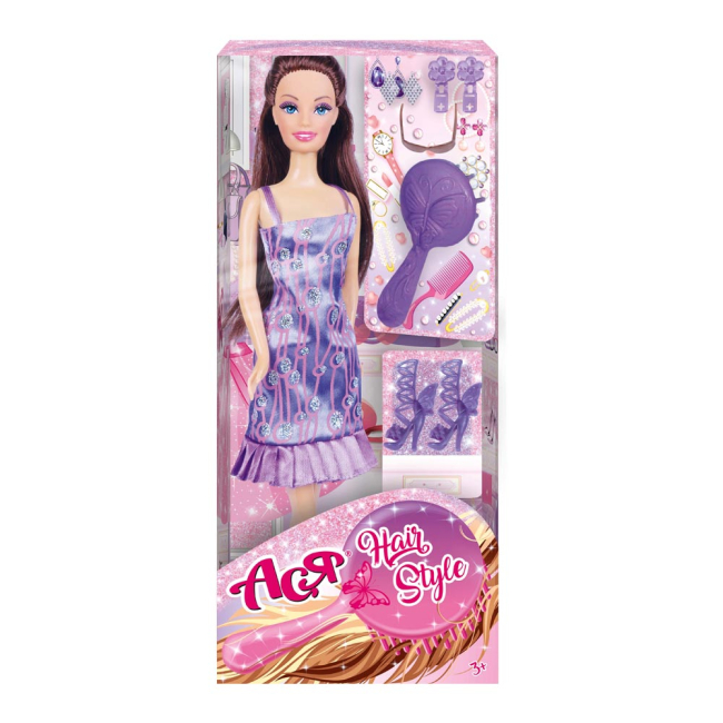 Ляльки - Лялька Ася Модні зачіски брюнетка із аксесуарами 28 см (35120)#4