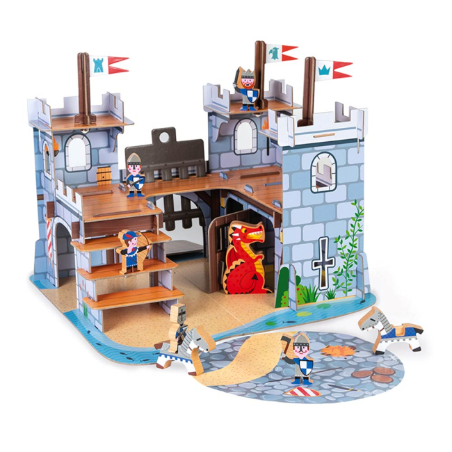 Фігурки чоловічків - Ігровий набір Janod Укріплений палац 3D (J08582)#2