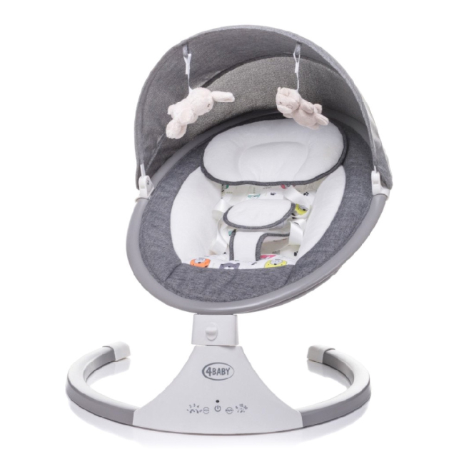 Крісла-качалки - Крісло-гойдалка 4Baby Rock`n relax сіре (4RR02) (5901691956650)#2