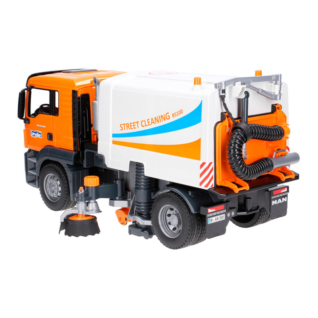 Транспорт і спецтехніка - Вантажівка Bruder MAN TGS для прибирання вулиць (03780)#2