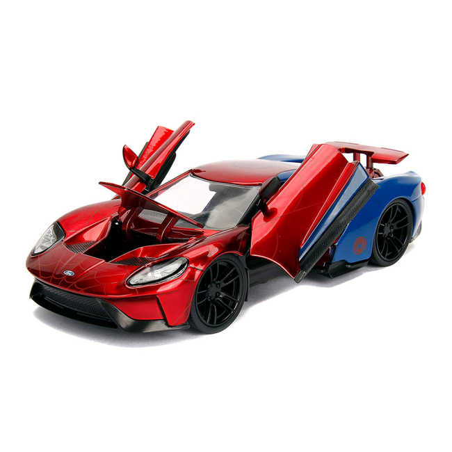 Автомоделі - Автомодель Jada Spider-Man Форд GT з фігуркою Людини-павука 1:24 (253225002)#2