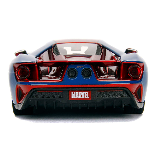 Автомоделі - Автомодель Jada Spider-Man Форд GT з фігуркою Людини-павука 1:24 (253225002)#4