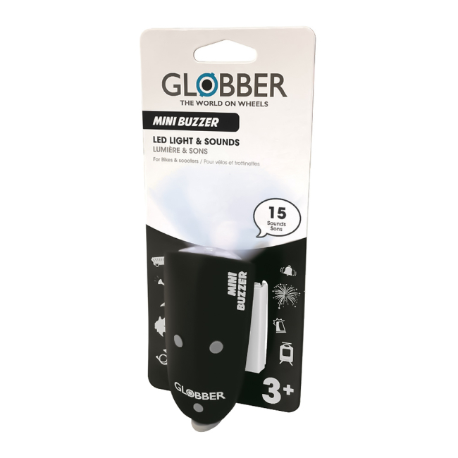 Захисне спорядження - Сигнал звуковий та світловий Globber Mini buzzer Чорний (530-120)#2