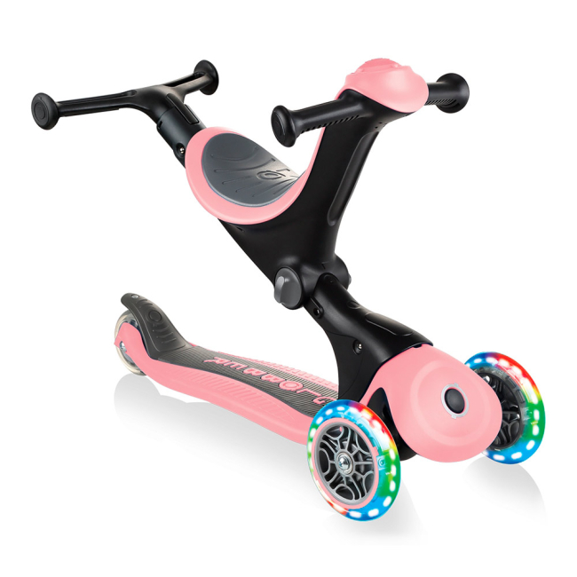 Самокати - Самокат Globber Go up deluxe lights 5 в 1 пастельно-рожевий (646-210)#4