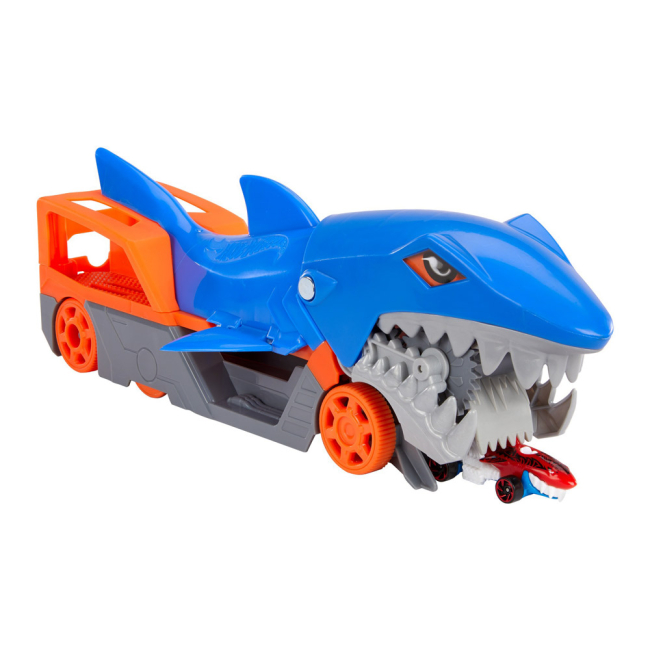 Транспорт і спецтехніка - Ігровий набір Hot Wheels City Вантажівка-транспортер Акуляча паща (GVG36)#2