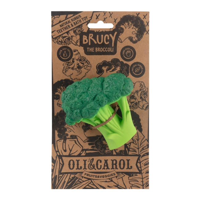 Брязкальця, прорізувачі - Іграшка-прорізувач Oli and Carol Брокколі Брюсі (8437015928791)#3