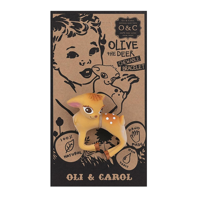 Брязкальця, прорізувачі - Браслет-прорізувач Oli and Carol Оленя Олів (8437015928623)#4