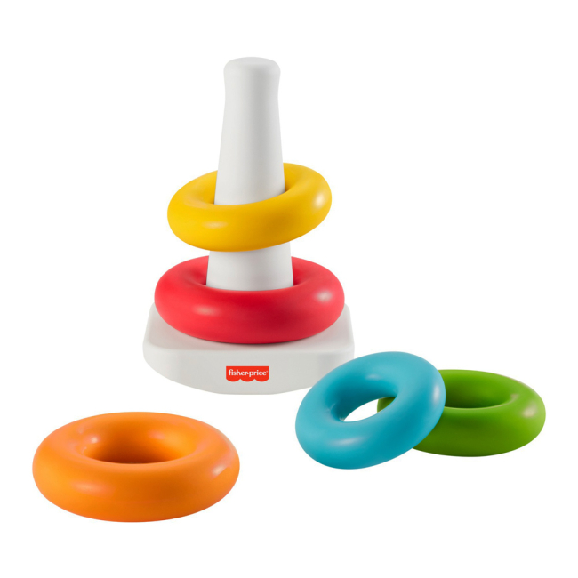 Розвивальні іграшки - Пірамідка Fisher-Price Rock a stack з еко-матеріалів (GRF09)#2
