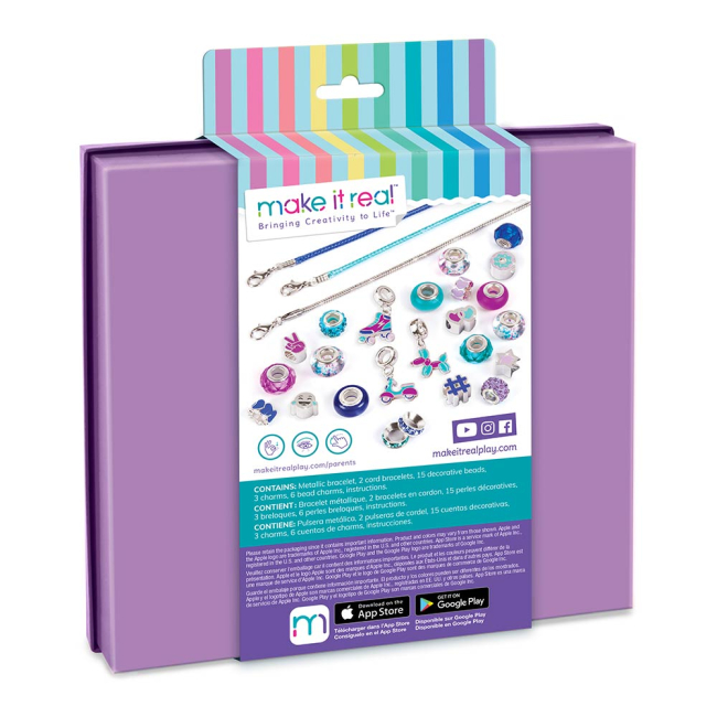 Набори для творчості - Набір для створення браслетів Make it Real Синє сяйво (MR1721)#2