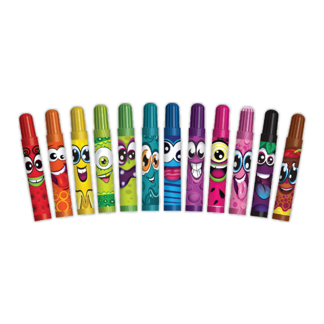 Канцтовари - Набір для малювання Scentos Ароматне асорті 56 предметів (42136-UA) (563712)#4