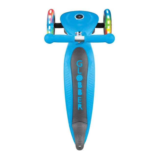 Самокати - Самокат Globber Primo foldable lights блакитний (432-101-2)#3
