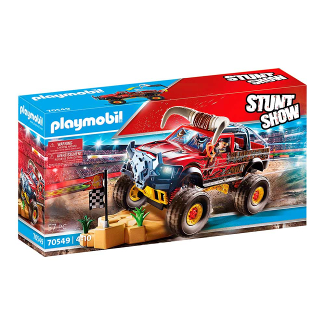 Конструктори з унікальними деталями - Конструктор Playmobil Stunt show Машина бик (70549)#3