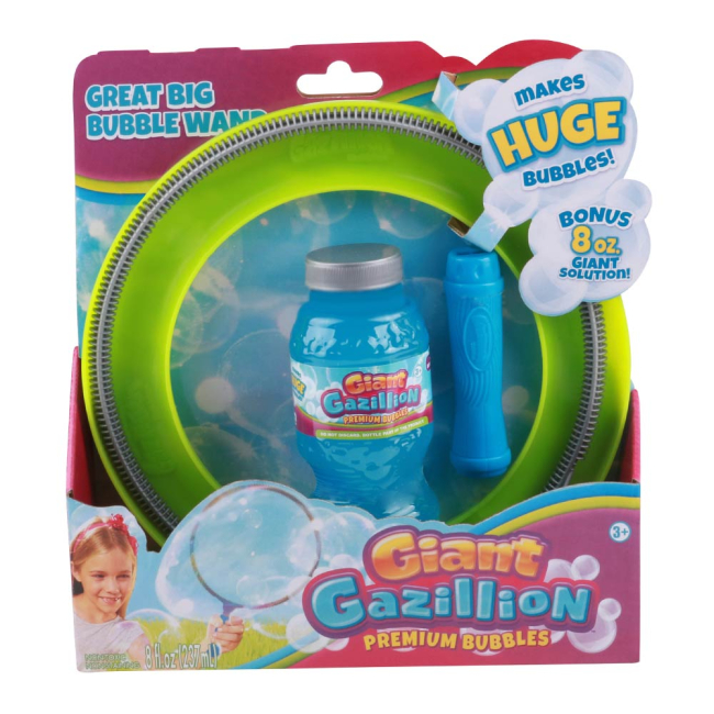 Мильні бульбашки - Набір для мильних бульбашок Gazillion Bubbles Гігант кільце 20 см і розчин 237 мл (GZ35375)#3