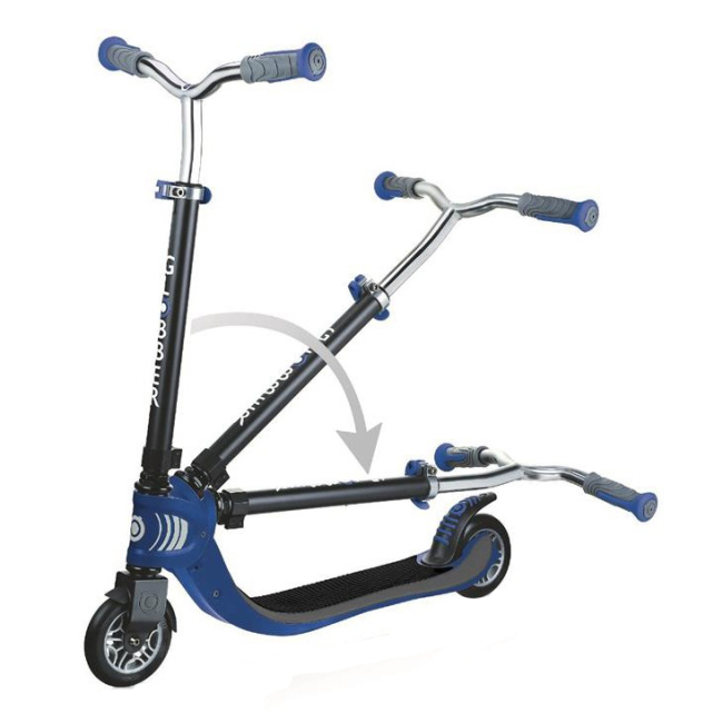 Самокати - Самокат Globber Flow Foldable 125 чорно-синій (473-100)#2