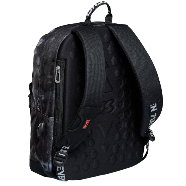 Рюкзаки та сумки - Рюкзак Seven Pro Tie and dye сірий із повербанком із USB-роз'ємом (201002069822)#3