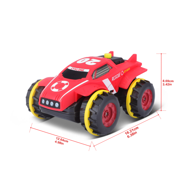 Радіокеровані моделі - Машинка іграшкова Maisto Tech Cyklone Aqua червона радіокерована (82142 Red)#5