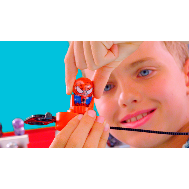 Дзиги та бойові арени - Ігровий набір Marvel Wooblies Магнітна фігурка з пусковим пристроєм в пакеті (WBM002)#2