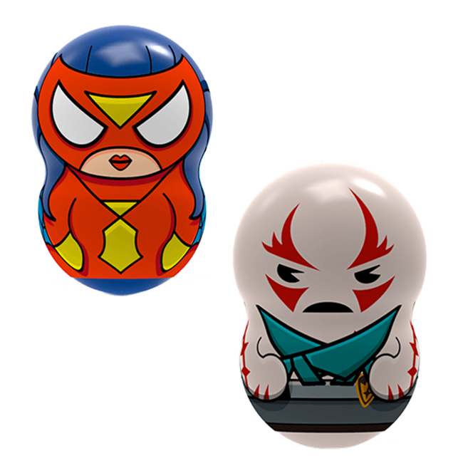 Дзиги та бойові арени - Ігровий набір Marvel Wooblies Магнітні фігурки з пусковим пристроєм в блістері 2 шт (WBM008)#2