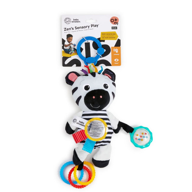 Брязкальця, прорізувачі - Розвиваюча м'яка іграшка Baby Einstein Zen's sensory play (74451127937)#2