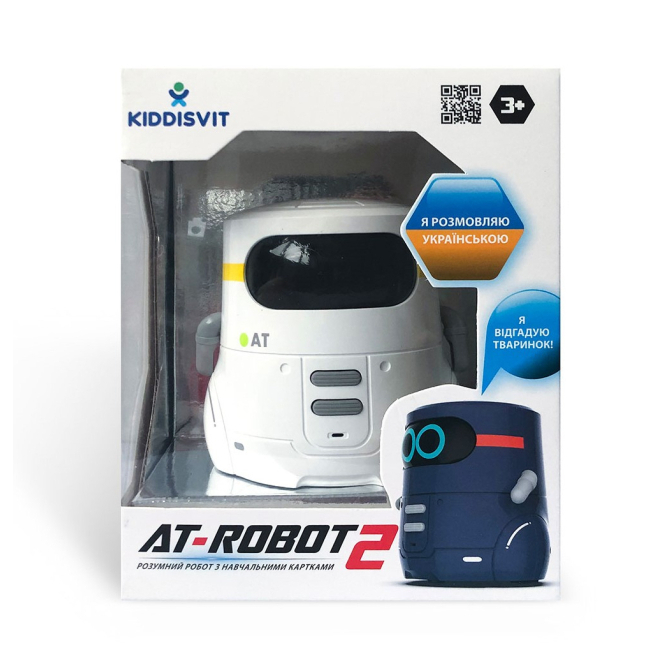 Роботи - Інтерактивний робот AT-ROBOT 2 з сенсорним керуванням білий (AT002-01-UKR)#5