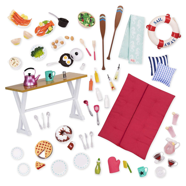 Меблі та будиночки - Ігровий набір Our Generation Пляжний будинок з аксесуарами (BD37980Z)#2