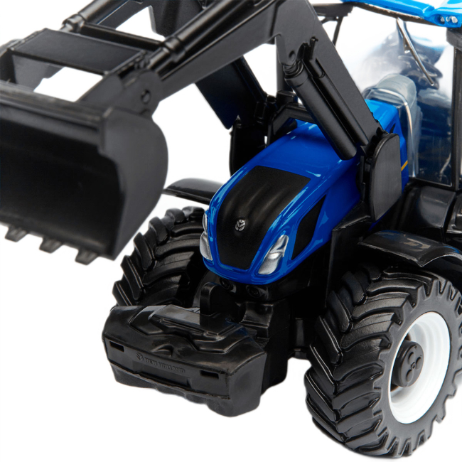 Транспорт і спецтехніка - Трактор Bburago Farm New holland синій (18-31632)#2